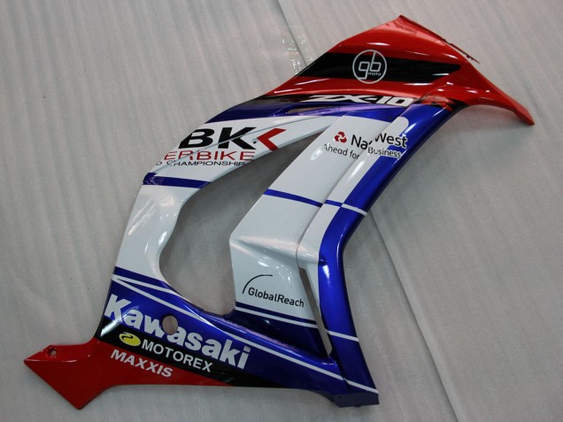 Carenados Moto Kawasaki ZX10R 2011-2015 - Blanco Azul Rojo Negro SBK Maxxis