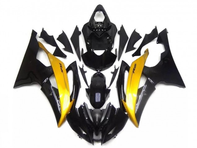 Carenado Moto Yamaha YZF R6 2008-2016 - Oro Negro Brillante