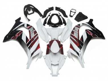 Carenados Moto Kawasaki ZX10R 2011-2015 - Blanco Rojo Plata Negro