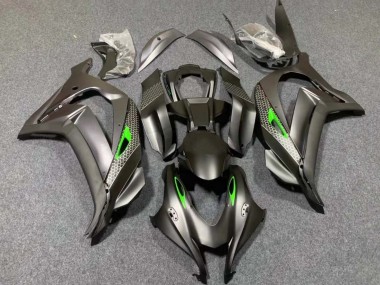 Carenados Moto Kawasaki ZX10R 2016-2020 - Negro Mate Verde Honeycomb