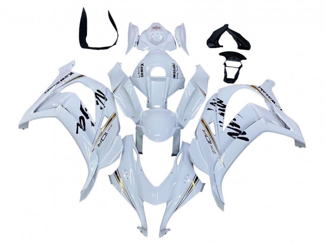 Carenados Moto Kawasaki ZX10R 2016-2020 - Blanco Oro Negro