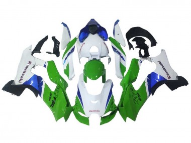 Carenados Moto Kawasaki ZX10R 2021-2025 - Blanco Verde Azul Negro