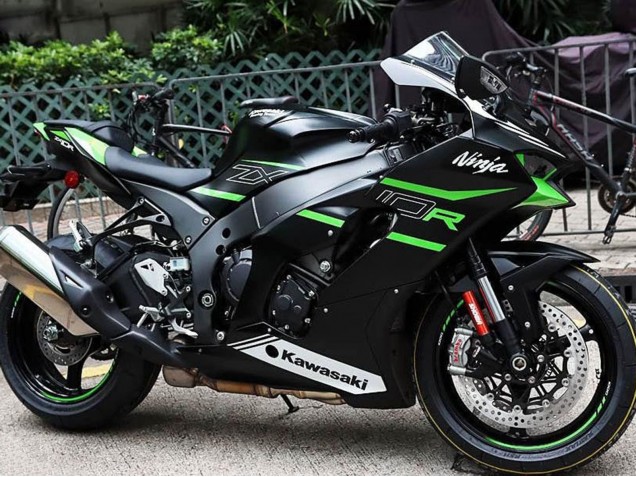 Carenados Moto Kawasaki ZX10R 2021-2025 - Negro Verde Blanco