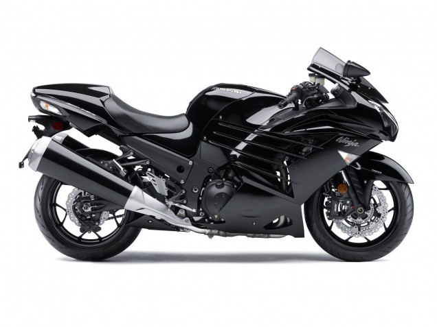 Carenados Moto Kawasaki ZX14R ZZR1400 2012-2024 - Negro Brillante Negro Mate Blanco Ninja