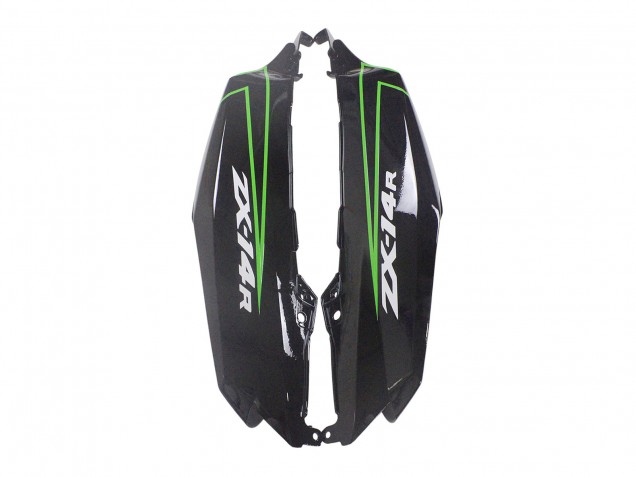 Carenados Moto Kawasaki ZX14R ZZR1400 2012-2024 - Verde Negro Brillante Raya