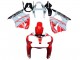 Carenados Moto Kawasaki ZX6R 2000-2002 - Blanco Rojo Negro