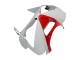 Carenados Moto Kawasaki ZX6R 2003-2004 - Blanco Rojo