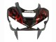 Carenados Moto Kawasaki ZX6R 2003-2004 - Negro Brillante Rojo Llama