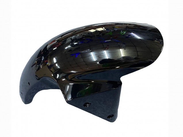 Carenados Moto Kawasaki ZX6R 2003-2004 - Negro Brillante Verde Llama