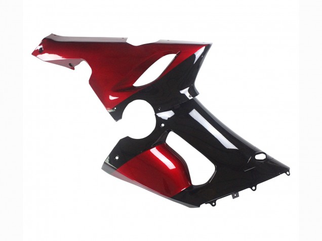 Carenado Moto Kawasaki ZX6R 2005-2006 - Rojo Negro Brillante
