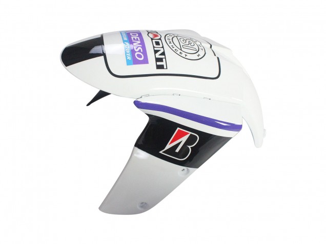 Carenados Moto Kawasaki ZX6R 2005-2006 - Blanco Púrpura Negro Rizoma Playboy DENSO