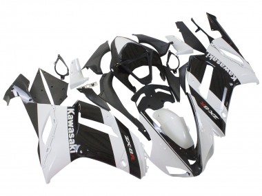 Carenado Moto Kawasaki ZX6R 2007-2008 - Blanco Negro