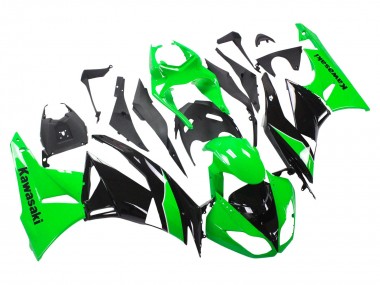 Carenados Moto Kawasaki ZX6R 2009-2012 - Verde Negro Brillante