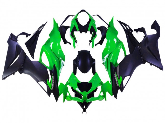 Carenados Moto Kawasaki ZX6R 2019-2022 - Verde Negro Mate