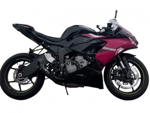 Carenados Moto Kawasaki ZX6R 2019-2022 - Negro Brillante Rosa Ninja