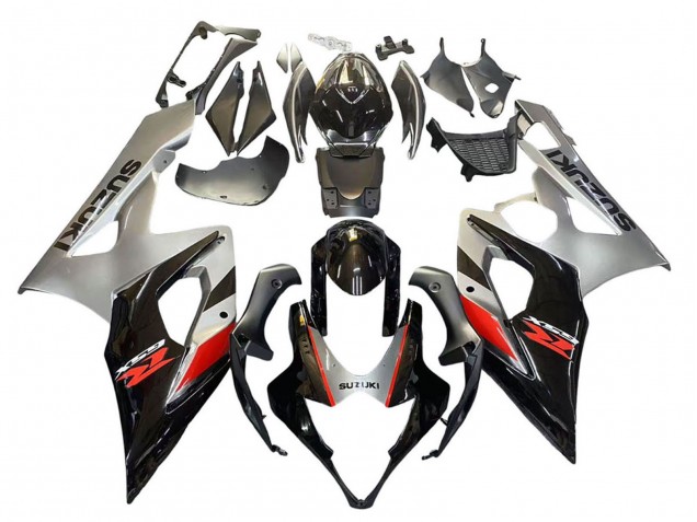 Carenado Moto Suzuki GSXR 1000 2005-2006 - Negro Gris Rojo