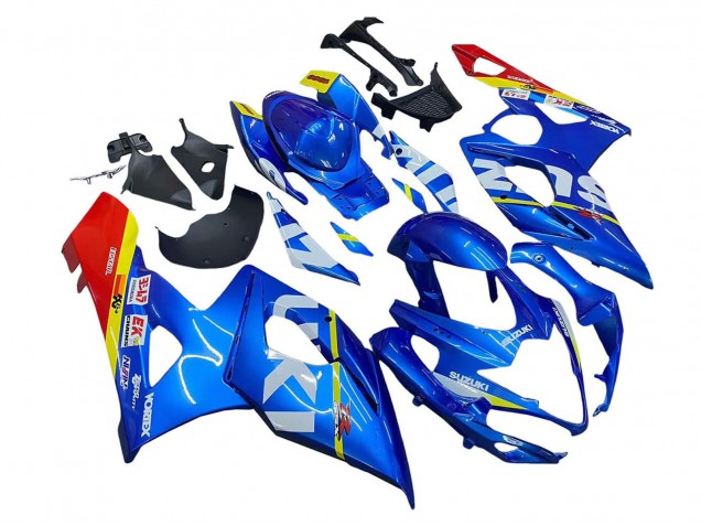 Carenados Moto Suzuki GSXR 1000 2005-2006 - Azul Amarillo Rojo Blanco
