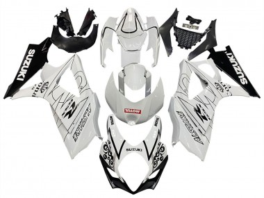 Carenados Moto Suzuki GSXR 1000 2007-2008 - Blanco Negro Alstare Corona Motul