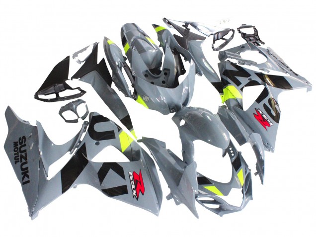 Carenados Moto Suzuki GSXR 1000 2009-2016 - Gris Neon Amarillo Negro Motul
