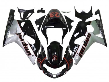 Carenados Moto Suzuki GSXR 1000 2009-2016 - Negro Brillante Blanco Rojo Jordan 23