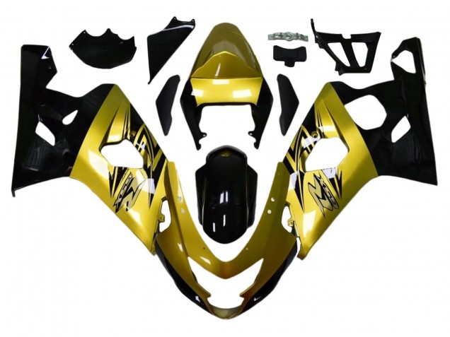 Carenados Moto Suzuki GSXR 600 / GSXR 750 2004-2005 - Oro Negro
