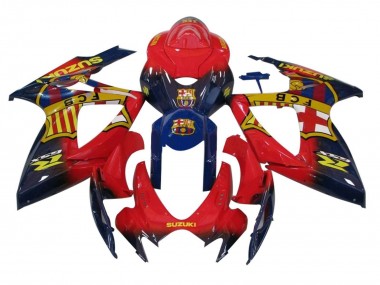 Carenados Moto Suzuki GSXR 600 / GSXR 750 2006-2007 - Naranja Azul Amarillo
