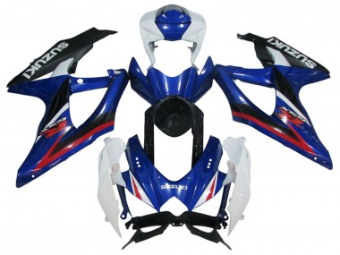 Carenados Moto Suzuki GSXR 600 / GSXR 750 2006-2007 - Blanco Azul Rojo Negro