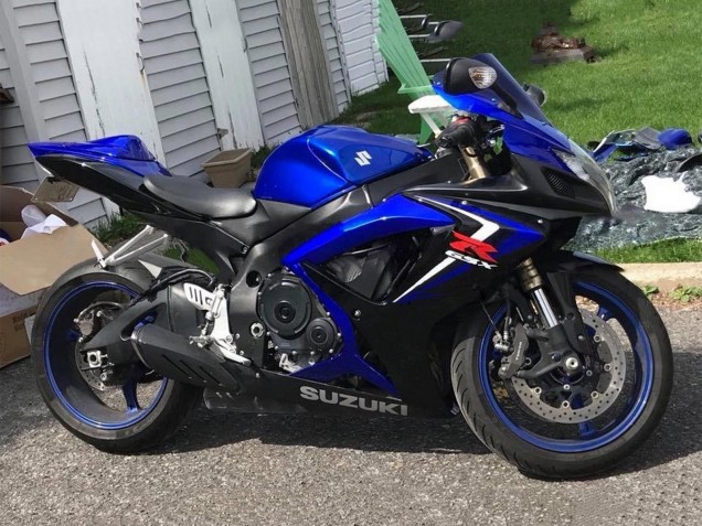 Carenados Moto Suzuki GSXR 600 / GSXR 750 2006-2007 - Azul Negro Rojo