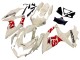 Carenados Moto Suzuki GSXR 600 / GSXR 750 2008-2010 - Crema Blanco Rojo Negro