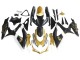 Carenados Moto Suzuki GSXR 600 / GSXR 750 2008-2010 - Negro Mate Blanco Oro
