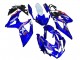 Carenados Moto Suzuki GSXR 600 / GSXR 750 2008-2010 - Blanco Azul Rosa Ecstar Motul