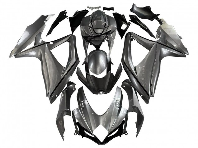 Carenados Moto Suzuki GSXR 600 / GSXR 750 2008-2010 - Gris Mate Negro