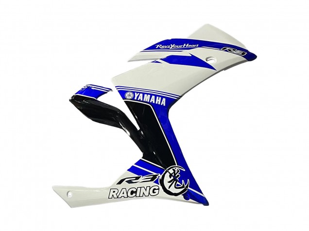 Carenados Moto Yamaha YZF R3/R25 2015-2018 - Blanco Azul Negro Carrera
