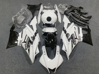 Carenados Moto Yamaha YZF R3/R25 2019-2021 - Blanco Negro Brillante