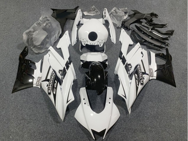Carenados Moto Yamaha YZF R3/R25 2019-2021 - Blanco Negro Brillante