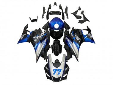 Carenados Moto Yamaha YZF R3/R25 2019-2021 - Plata Azul Negro 77
