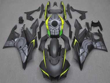 Carenados Moto Yamaha YZF R3/R25 2022-2024 - Negro Mate Gris Amarillo Verde
