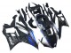 Carenados Moto Yamaha YZF R3/R25 2022-2024 - Marble Negro Plata Azul Falsificado FibraCarbono Estilo