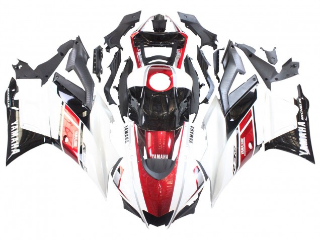 Carenados Moto Yamaha YZF R3/R25 2022-2024 - Blanco Rojo Negro Yamalube