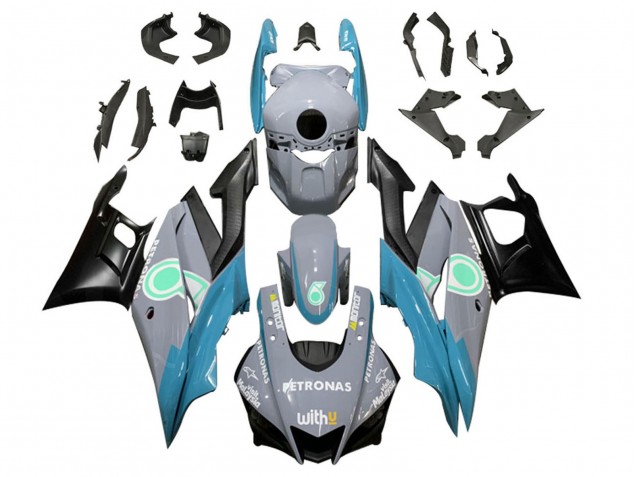 Carenados Moto Yamaha YZF R3/R25 2022-2024 - Nardo Gris Azul Verde Negro Petronas
