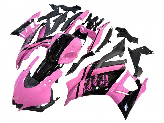 Carenados Moto Yamaha YZF R3/R25 2022-2024 - Rosa Negro Brillante Monstruo
