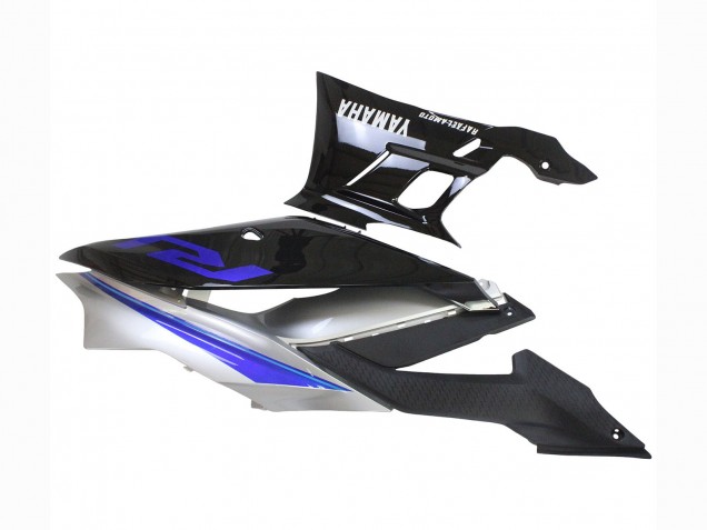 Carenados Moto Yamaha YZF R3/R25 2022-2024 - Plata Azul Negro Brillante