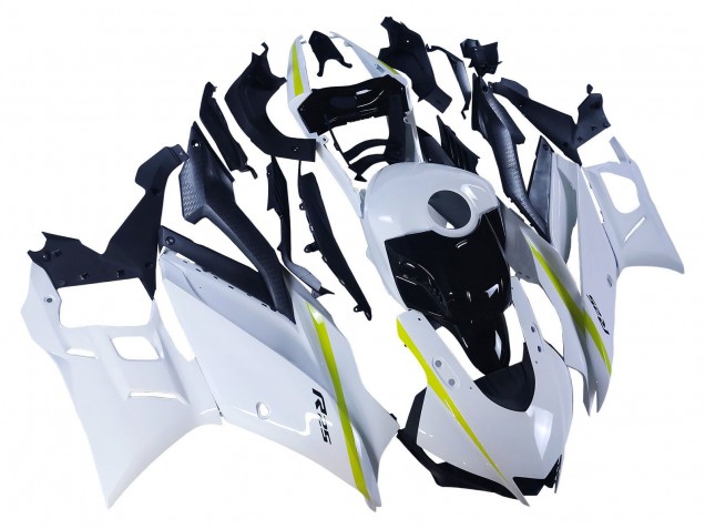 Carenados Moto Yamaha YZF R3/R25 2022-2024 - Blanco Amarillo Negro