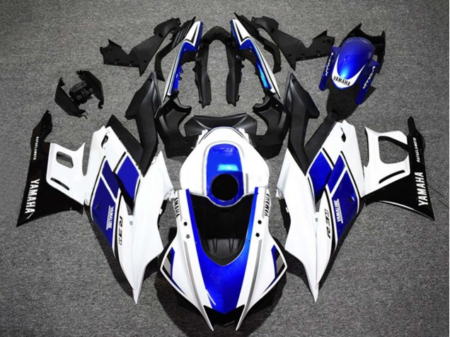 Carenados Moto Yamaha YZF R3/R25 2022-2024 - Blanco Azul Negro Brillante Yamalube