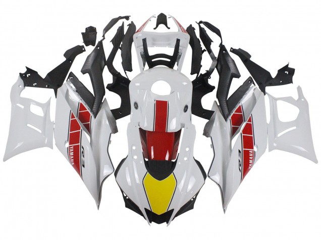 Carenados Moto Yamaha YZF R3/R25 2022-2024 - Blanco Rojo Amarillo Negro