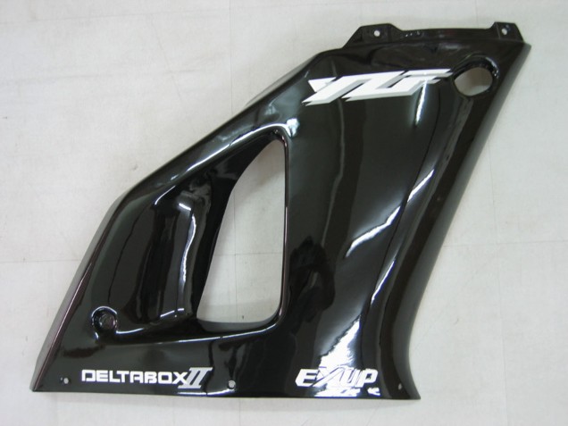 Carenados Moto Yamaha YZF 1000 R1 2000-2001 - Negro Brillante Blanco Calcomanía