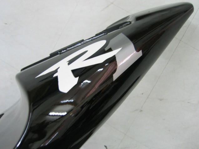 Carenados Moto Yamaha YZF 1000 R1 2000-2001 - Negro Brillante Blanco Calcomanía