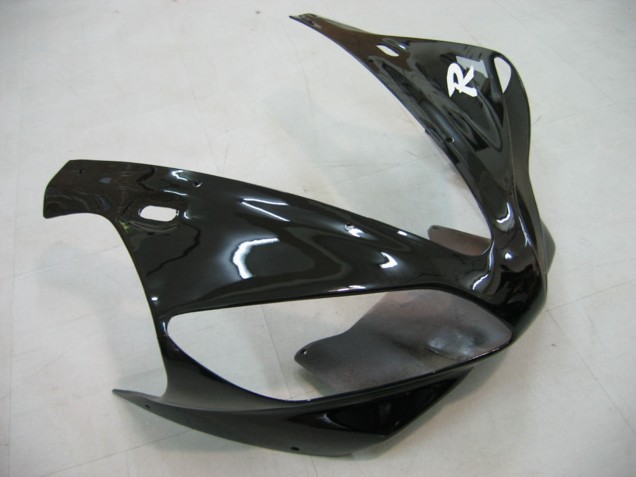 Carenados Moto Yamaha YZF 1000 R1 2000-2001 - Negro Brillante Blanco Calcomanía