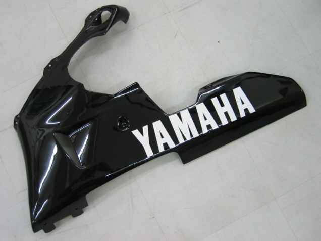 Carenados Moto Yamaha YZF 1000 R1 2000-2001 - Negro Brillante Blanco Calcomanía