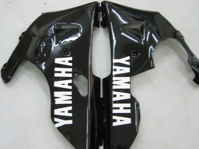 Carenados Moto Yamaha YZF 1000 R1 2000-2001 - Negro Brillante Blanco Calcomanía
